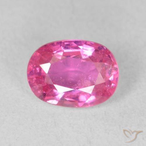 1.88ct Натуральный Medium Dark-Pink Рубин, Овал, VS-SI