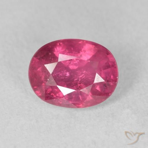1.88ct Натуральный Темно-розовый Рубин, Овал, VS-SI
