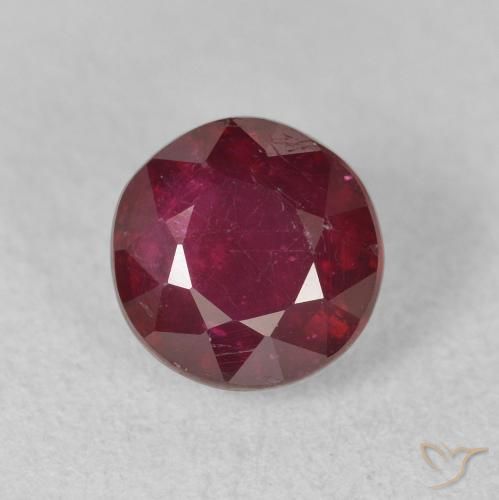2.04ct Натуральный Красное вино Рубин, Круглый, VS-SI