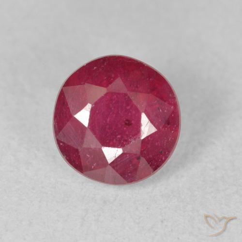 1.79ct Натуральный Средний красный Рубин, Круглый, VS-SI