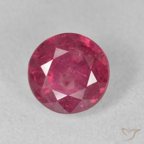 1.99ct Натуральный Красновато-розовый Рубин, Круглый, VS-SI