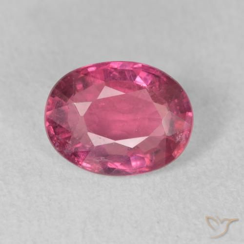 1.59ct Натуральный Красновато-розовый Рубин, Овал, VS-SI