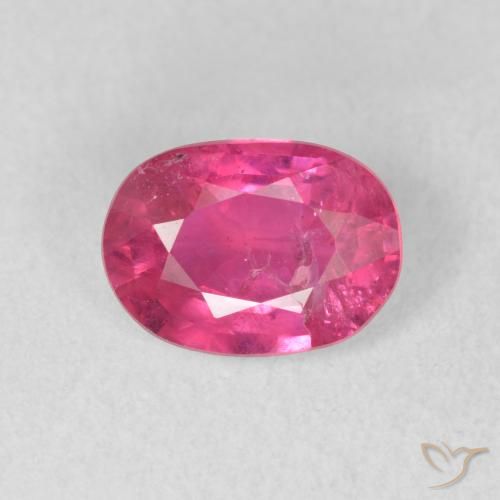1.54ct Натуральный Розовато-красный Рубин, Овал, VS-SI