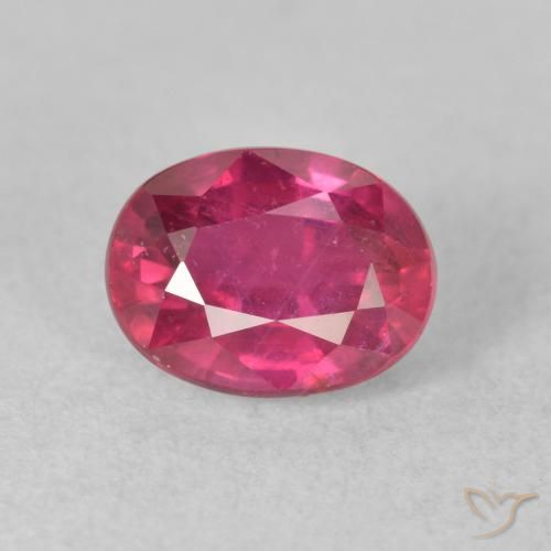 2.33ct Натуральный Средний красный Рубин, Овал, VS-SI