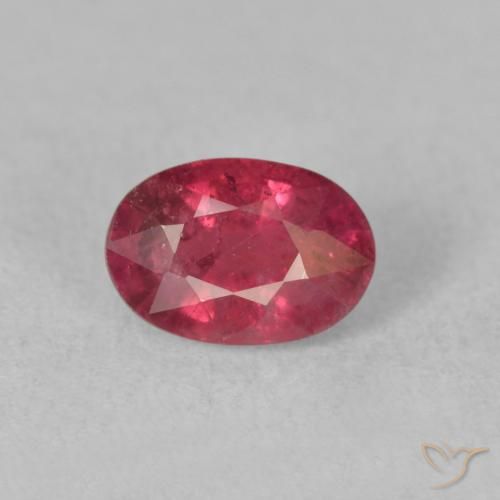 1.45ct Натуральный Красновато-розовый Рубин, Овал, VS-SI