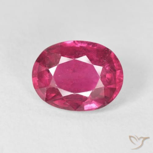2.53ct Натуральный Ярко-розовый Рубин, Овал, Чистота VS