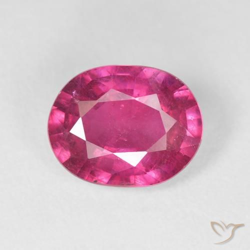 3.45ct Натуральный Medium Dark-Pink Рубин, Овал, Чистота VS