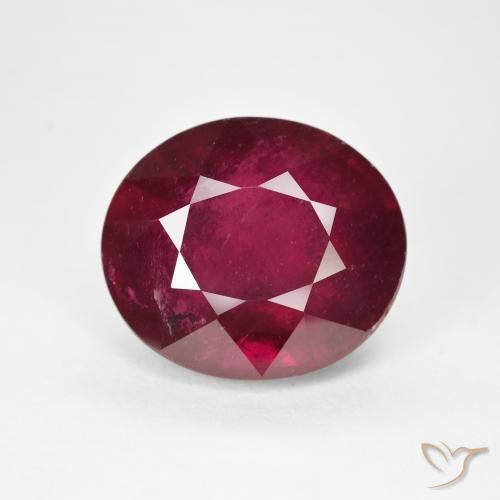 15.28ct Натуральный Темно-красное вино Рубин, Овал, Чистота VS