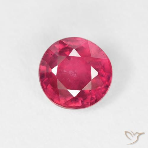 0.94ct Натуральный Medium Dark-Red Рубин, Круглый, Чистота VS