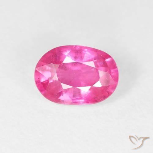 1.20ct Натуральный Темно-пурпурный Рубин, Овал, Чистота VS