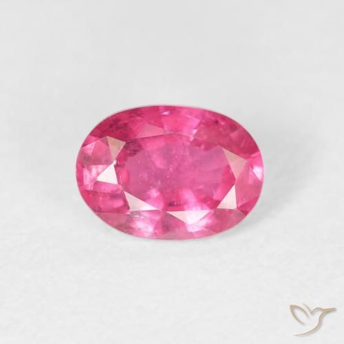 1.06ct Натуральный Medium Dark-Pink Рубин, Овал, Чистота VS