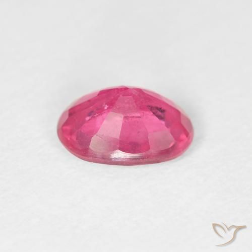 1.06 карата, натуральный Medium Dark-Pink Рубин, Овал, Чистота VS