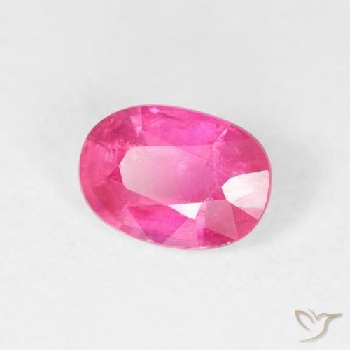 1.27 карата, натуральный Medium Dark-Pink Рубин, Овал, Чистота VS