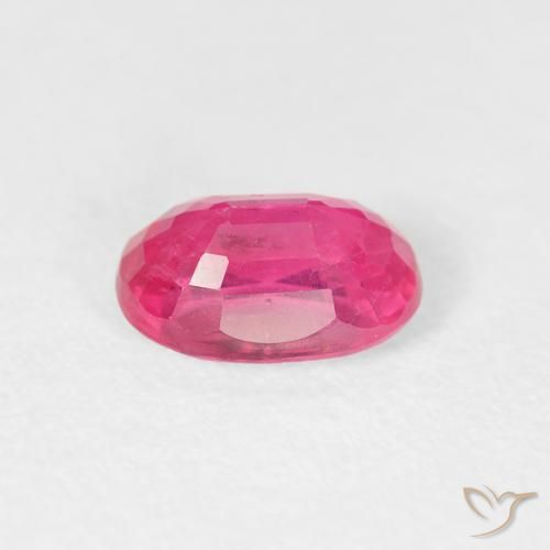 1.27 карата, натуральный Medium Dark-Pink Рубин, Овал, Чистота VS