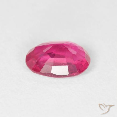 1.09 карата, натуральный Medium Dark-Pink Рубин, Овал, Чистота VS