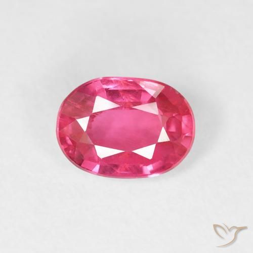 1.20ct Натуральный Темно-пурпурный Рубин, Овал, Чистота VS