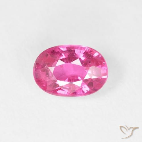 0.96ct Натуральный Medium Dark-Pink Рубин, Овал, Чистота VS