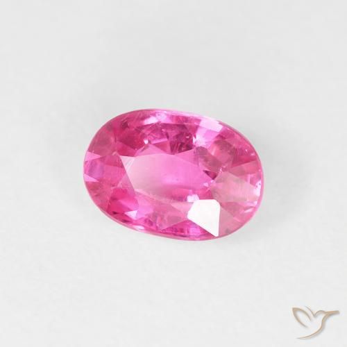 0.96 карата, натуральный Medium Dark-Pink Рубин, Овал, Чистота VS