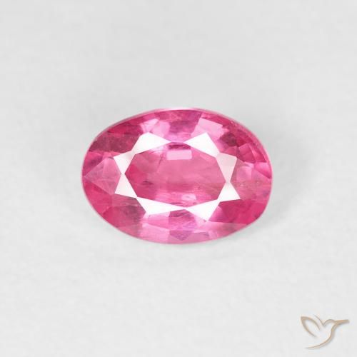 1.04ct Натуральный Ярко-розовый Рубин, Овал, Чистота VS