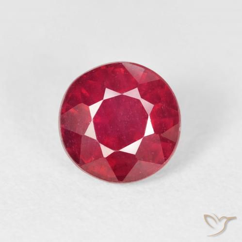 1.94ct Натуральный Глубокий малиновый Рубин, Круглый, Чистота VS