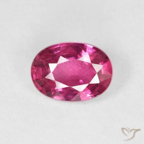 1.16ct Натуральный Ярко-розовый Рубин, Овал, Чистота VS