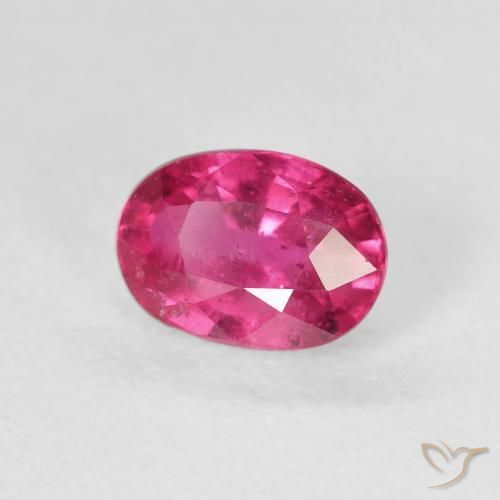 1.25 карата, натуральный Medium Dark-Pink Рубин, Овал, Чистота VS