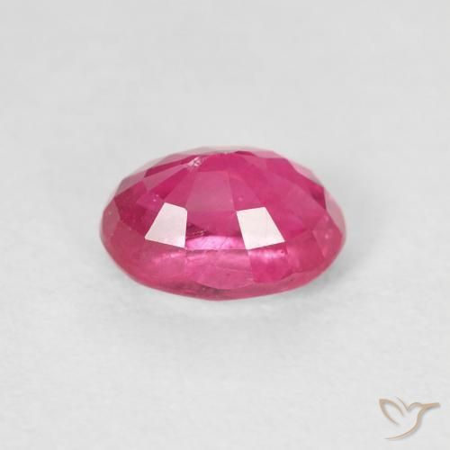 1.25 карата, натуральный Medium Dark-Pink Рубин, Овал, Чистота VS