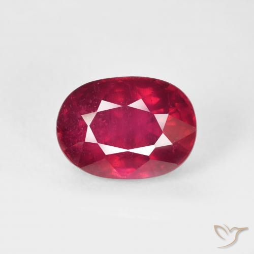 2.48ct Натуральный Темно-красный Рубин, Овал, VS-SI