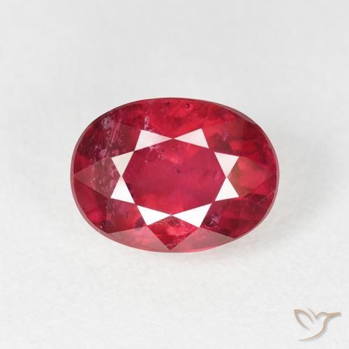 2.49ct Натуральный Глубокий малиновый Рубин, Овал, Чистота VS