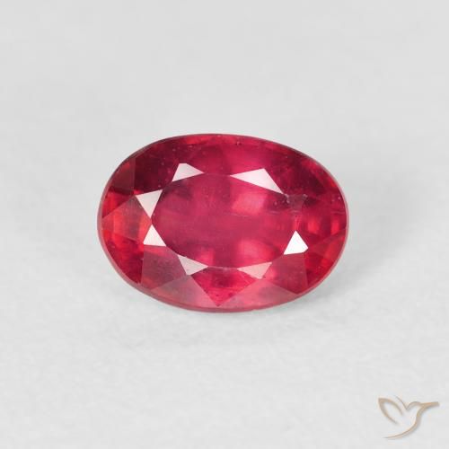 1.83ct Натуральный Джем Красный Рубин, Овал, Чистота VS