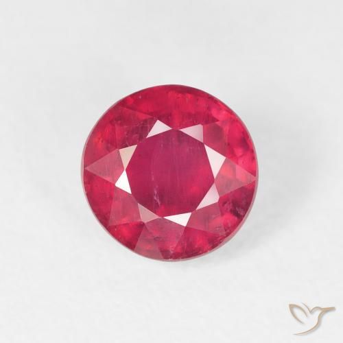 1.65ct Натуральный Глубокий малиновый Рубин, Круглый, Чистота VS