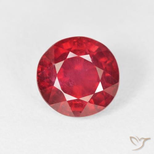 2.92ct Натуральный Джем Красный Рубин, Круглый, Чистота VS