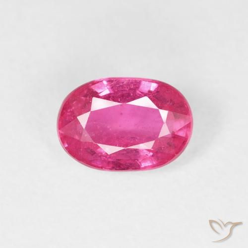 1.11ct Натуральный Розовато-красный Рубин, Овал, Чистота VS