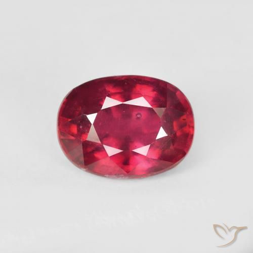 2.23ct Натуральный Кроваво красный Рубин, Овал, VS-SI