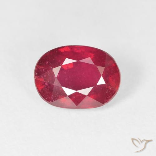 2.19ct Натуральный Джем Красный Рубин, Овал, VS-SI