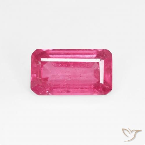 1.83ct Натуральный Средний красный Рубин, Изумрудная огранка, Чистота VS