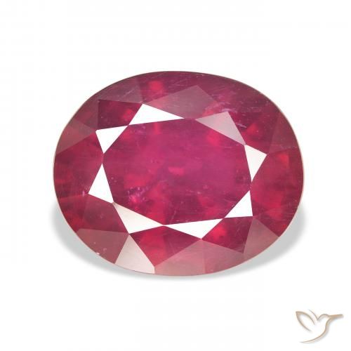 10.77ct Натуральный Medium Dark-Red Рубин, Овал, Чистота VS