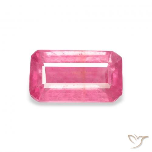 1.96ct Натуральный Средний розовый Рубин, Изумрудная огранка, VS-SI