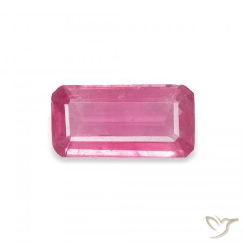 1.21ct Натуральный Красновато-розовый Рубин, Изумрудная огранка, SI