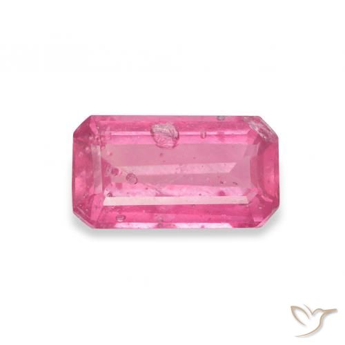 1.63ct Натуральный Medium Dark-Pink Рубин, Изумрудная огранка, SI