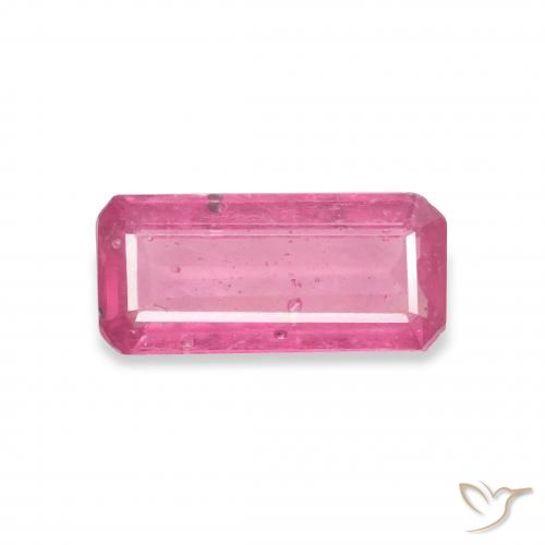 1.93ct Натуральный Medium Dark-Pink Рубин, Изумрудная огранка, VS-SI