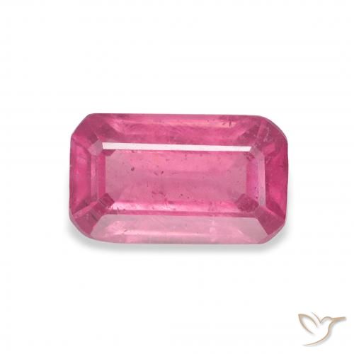 3.12ct Натуральный Medium Dark-Pink Рубин, Изумрудная огранка, VS-SI