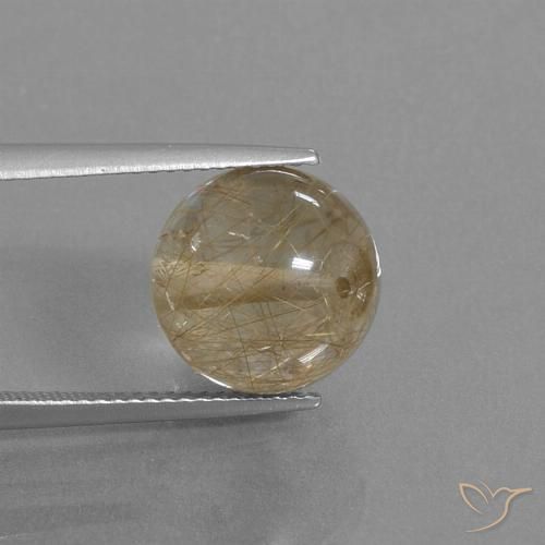 10.50ct Натуральный Очень светлый золотисто-коричневый Рутиловый кварц, Сфера / Шар, Прозрачный