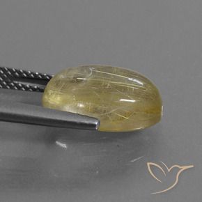 4.99 карата, натуральный Очень светлый золотисто-коричневый Рутиловый кварц, Овал, Прозрачный