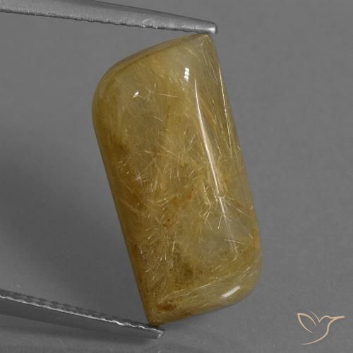 9.81ct Натуральный Дижонский желтый Рутиловый кварц, причудливая, Непрозрачный