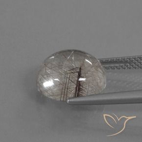 5.09 карата, натуральный Светло-коричневый Рутиловый кварц, Огранка Круг, Прозрачный