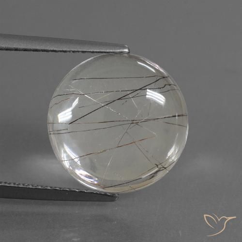 6.17ct Натуральный Очистить с медью Рутиловый кварц, Круглый, Прозрачный