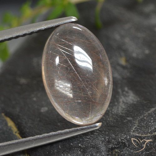 2.89ct Натуральный Очистить с медью Рутиловый кварц, Овал, Прозрачный