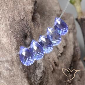 2.29 карата, натуральный Intense Blue  Сапфир, Бриолет, VVS-VS