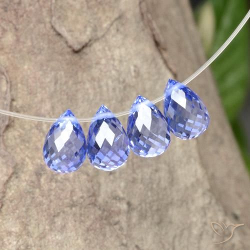 2.56 карата, натуральный Фиолетово-синий Сапфир, Бриолет, Чистота VS